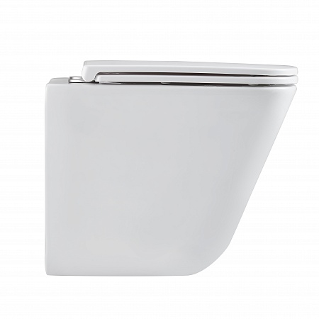 Подвесной унитаз безободковый Terminus Ватикан Monolit 490х340 белый Миасс - фото 4