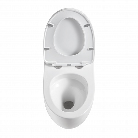 Подвесной унитаз безободковый Terminus Енисей Monolit 560х390 белый Миасс - фото 3