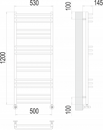 Соренто П18 500х1200 Полотенцесушитель  TERMINUS Миасс - фото 3